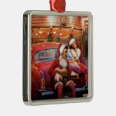 Elvis- und Marilyn-Weihnachten Ornament Aus Metall (Rechts)
