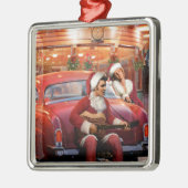 Elvis- und Marilyn-Weihnachten Ornament Aus Metall (Links)