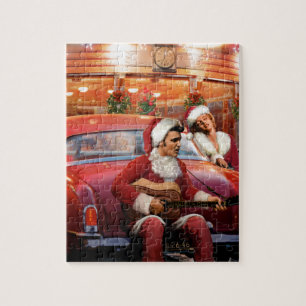 Elvis- und Marilyn-Weihnachten Puzzle
