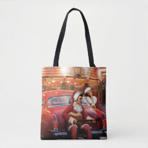 Elvis- und Marilyn-Weihnachten Tasche