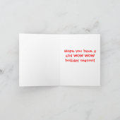 Elvis-Weihnachten Feiertagskarte (Innenseite)