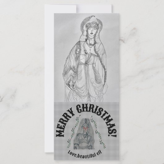 Elvish Christmas card (Vorderseite)