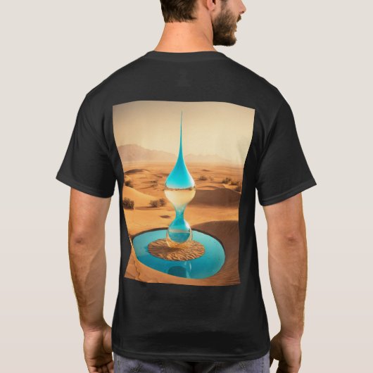 Elvish Wing Emblem: gotisches mechanisches Design T-Shirt (Rückseite)