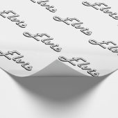 Elvisklassischer Retro Namensentwurf Geschenkpapier (Ecke)