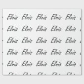 Elviskünstlerischer Namensentwurf Geschenkpapier (Flach)