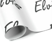 Elviskünstlerischer Namensentwurf Geschenkpapier (Rolleneckpunkt)