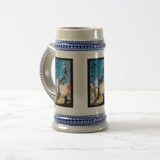 Elwisch Stein 53: Nicht alle, die wandern Bierglas (Vorderseite Links)