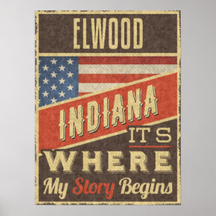 Elwood Indiana Poster