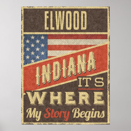Elwood Indiana Poster (Vorne)