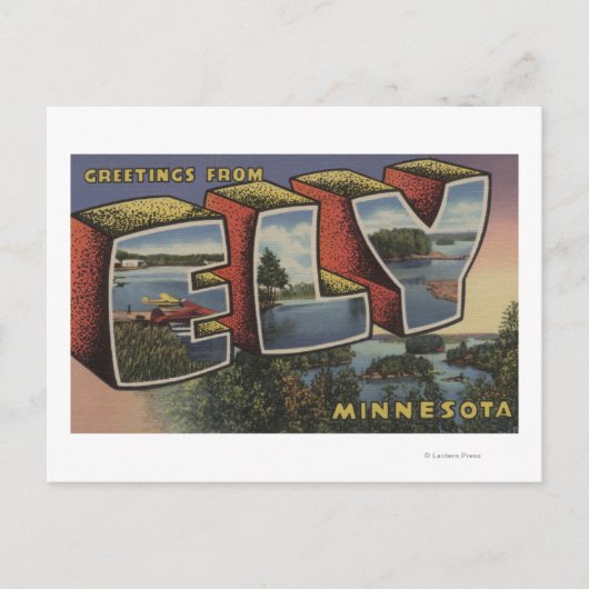 Ely, MinnesotaGroße BriefszenenEly, MN Postkarte (Vorderseite)