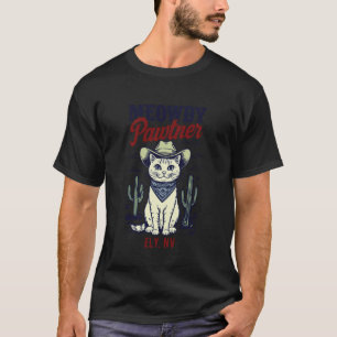 Ely NV USA Lustige Meowdy-Pawtner-Katze-Design T-Shirt