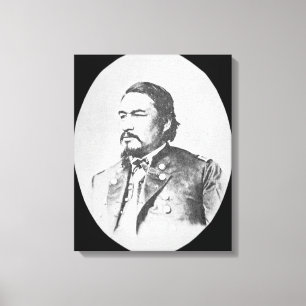 Ely Samuel Parker (1828-95) Seneca Leiter und Leinwanddruck