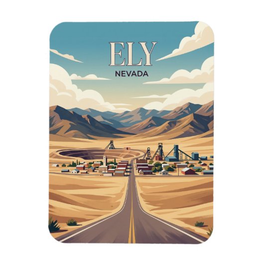 Ely USA Magnet (Vertikal)