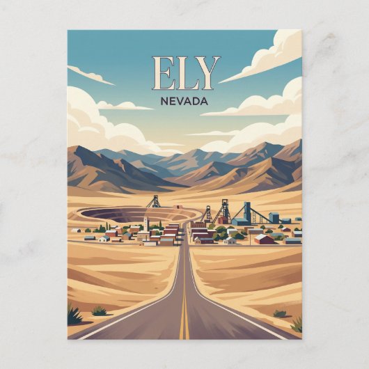 Ely USA Postkarte (Vorderseite)