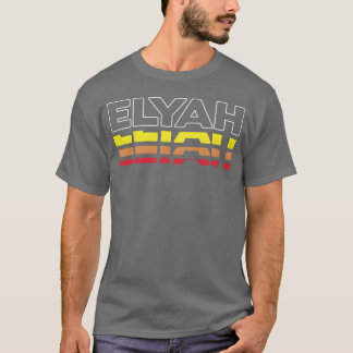 Elyah Vorname Lustig Vintage Sonnenuntergang Elyah T-Shirt