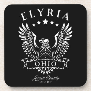 Elyria Lorain County Ohio Vintage Adler Getränkeuntersetzer