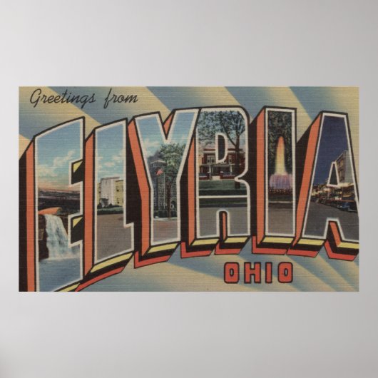 Elyria, OhioLarge Letter ScenesElyria, OH Poster (Vorne)