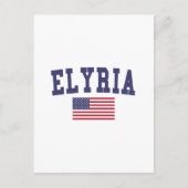 Elyria US-Flagge Postkarte (Vorderseite)