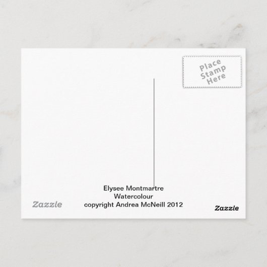 Elysee Montmartre Postkarte (Rückseite)