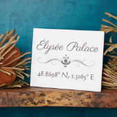 Élysée Palace Latitude Longitude Fotoplatte (Seite)