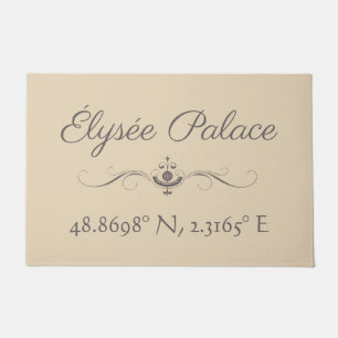 Élysée Palace Latitude Longitude Fußmatte