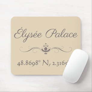 Élysée Palace Latitude Longitude Mousepad