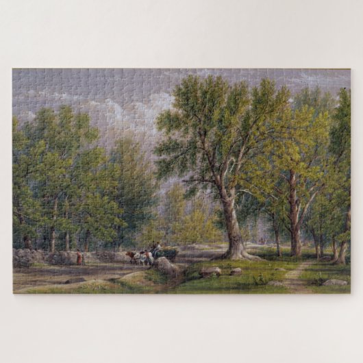 Elysian Fields in Bloom: Die Hoboken-Landschaft Puzzle (Horizontal)