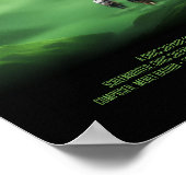 Elysian Skies: Canyon of the Cosmos Artistic Movie Poster (Ecke)