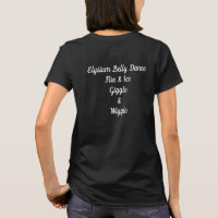 Elysium-Bauchtanz-T-Shirt Feuer u. Eis yinyang