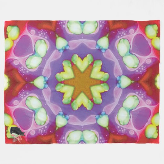 Elysium Kaleidoscope Fleece Blanket (Vorderseite (Horizontal))