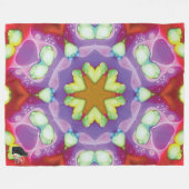 Elysium Kaleidoskop Fleece-Decke Fleecedecke (Vorderseite (Horizontal))