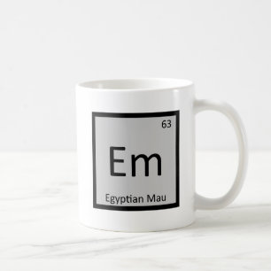 Em - Ägyptische Mau-Katze Chemie Periodensystem Kaffeetasse