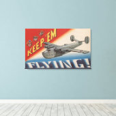 "Em Flying/PB2Y-2 behalten Leinwanddruck (Insitu (Holzboden))