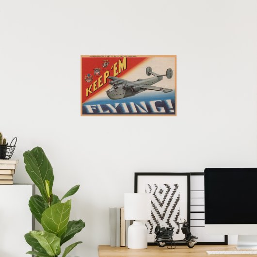 "Em Flying/PB2Y-2 behalten Poster (Heimbüro)