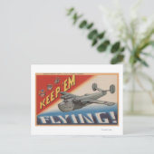 "Em Flying/PB2Y-2 behalten Postkarte (Stehend Vorderseite)