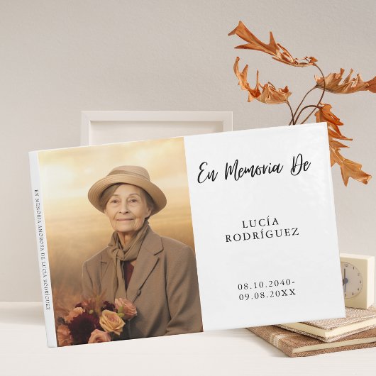 Em Memoria Spanish Funeral Foto Gästebuch