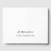 Em Memoria Spanish Funeral Foto Gästebuch (Rückseite)