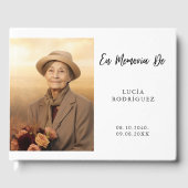 Em Memoria Spanish Funeral Foto Gästebuch (Vorderseite)