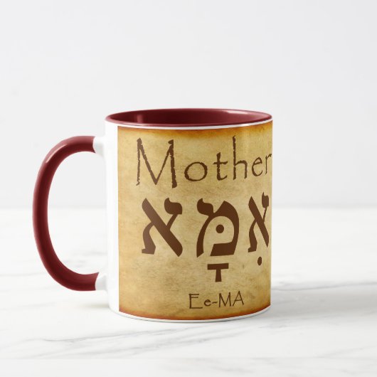 EMA - MUTTER HEBREW-TASSE TASSE (Links)