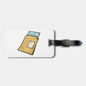 Email Envelope Digital Mail and Newsletter Gepäckanhänger (Rückseite horizontal)