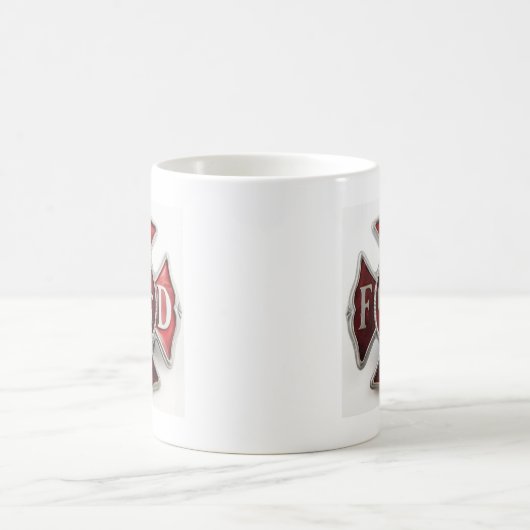 "Email" Feuer-Abteilungs-Insignien Kaffeetasse (Mittel)