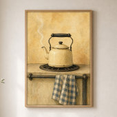 Email-Kanne auf dem Herd Aquarell Poster