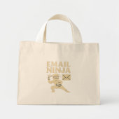 Email Ninja Tote Bag Mini Stoffbeutel (Vorne)