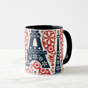 Emaille Paris Folk Floral Combo Tasse