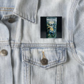 Emaillierte Dekoration eines Jägers und der Frau Button (Beispiel)