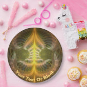 Emaillierte Messingfächer Pappteller (Party)