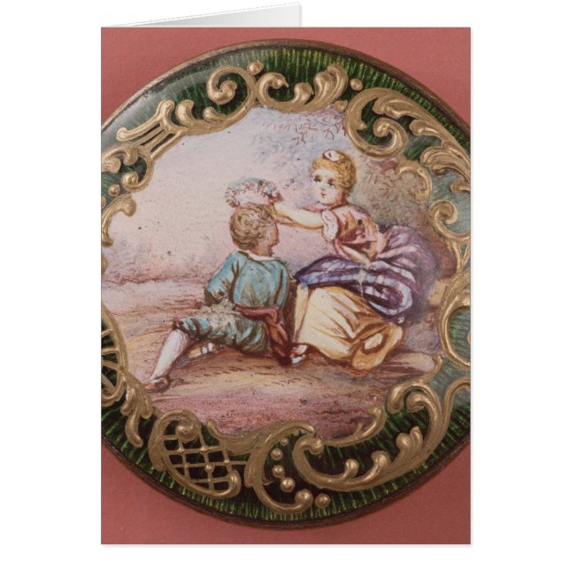 Emaillierter und Vergoldungsknopf (Vorne)