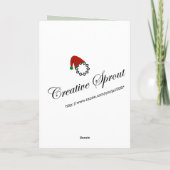 Emamel Charms Weihnachtsgrüßkarte Feiertagskarte (Rückseite)