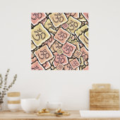 Emamel Tile Om (Om) Poster (Küche)