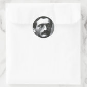 Emanuel Lasker Runder Aufkleber (Tasche)